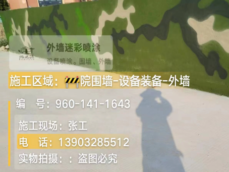 咸阳 迷彩漆喷涂价格（按平方米计费）